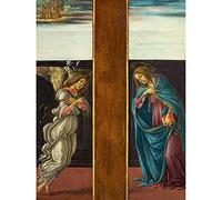 Botticelli Sandro Di Mariano Filipepi Annunciation Art Print Canvas Premium Wall Decor Poster Mural
