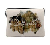 Botticelli Signature, Renaissance Famous Painter Artist Portraits - 14-15 Inches Laptop Protective Sleeve - Printed in France