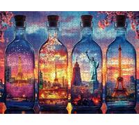 Bottle Architecture Puzzle - 3000 Piece Jigsaw Puzzles for Adults - The Back Features Printed Letter Guides - and The Pieces fit Together Snugly - Wooden Puzzles for Adults 48.0 X 31.9 Inch s7h-923