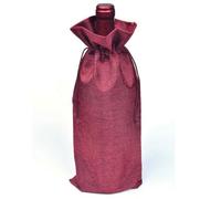 Bottle Bag Linen Drawstring Long for Red Wine Packaging Storage Portable Organizer Pouch Reusable Pocket 10pcs