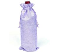 Bottle Bag Linen Drawstring Long for Red Wine Packaging Storage Portable Organizer Pouch Reusable Pocket 10pcs