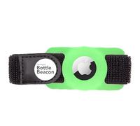 Bottle Beacon® Water Bottle Tracker Strap - Compatible with Apple AirTag, Fits Owala, Stanley, Hydro Flask, Yeti & Nalgene Bottles (Glow in The Dark)