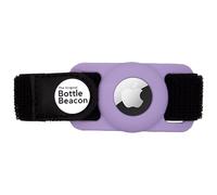 Bottle Beacon® Water Bottle Tracker Strap - Compatible with Apple AirTag, Fits Owala, Stanley, Hydro Flask, Yeti & Nalgene Bottles (Lavender)
