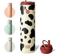 Bottle Bottle Stainless Steel Water Bottle 700ml with Straw and Lid Sports Insulated Metal Water Bottles with Handle(Light Green)