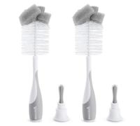 Bottle Brush, 2-In-1 Sponge & Baby Bottle Brushes for Cleaning, Bottle Cleaner Brush & Water Bottle Brush Set, Soft & Reusable with Built In Teat