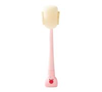 Bottle Brush Cleaner, Long Handle Cleaning Tool, Narrow Neck Scrubber Head, Flexible Cup Washing Brush for Glass Bottles Coffee Mugs Flasks Straw Containers Drinkware Home Kitchen 30.6 cm