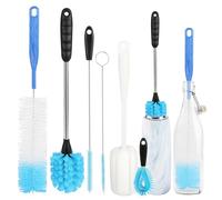 Bottle Brush Cleaning Set, Long Handle Tube Water Bottle Brushes with Straw Cleaner for Narrow Neck Bottles, Sport Bottles, Baby Bottles, Coffee Mugs, Tumblers, 6 Pcs