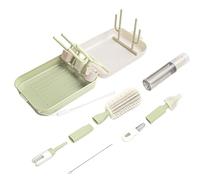 Bottle Brush - Cleaning Tools Set, Straw Washer Kit, Magnetic Head Attachments Cleaning | Reusable Drinkware Hygiene Accessories, Restaurant Kitchen Bottle Straw Washing Solution for Travel Camping