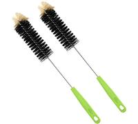 Bottle Brush,Long Bottle Cleaning Brush 17" Extra Long Brush for Washing Narrow Neck Beer, Wine,Tea Coffee Cup,Kombucha,Water Bottles,Decanter,Narrow Neck Brewing Bottles,Flexible Bendable Brushes