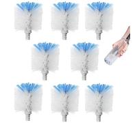 Bottle Brush Refill, 8 Pack Bottle Brush Replacement Head for OXO Bottle Brush, Dual Bristle Design for Water Bottles, Glasswares, Baby Bottles