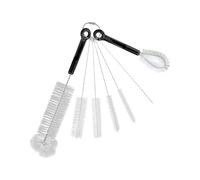 Bottle Brush Set-Bendable Scrubber, Bottle Cleaner Brush Set,7 Piece Bab Bottls Brushs Kit,Bendabl Multifunctional Cleaning Brushes | Soft Bristle Straw Bottl Cup Narrow Neck Jar