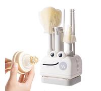 Bottle Brush Set, Cute - Portable Split Brush Set with Soft Bristles Bottles and Straw Brushes Cleaning Set for Home | Multipurpose Outdoor Indoor Utility