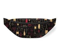 Bottle Canister Glass Waist Bag Pack for Women Men Kids Girls Boys Fanny Pack Bumbags Pouch Purses Belt Bag for Travel Sport Running