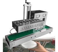 Bottle Cap Sealer Continuous Electromagnetic Induction Bottle Cap Sealer, 2200W Automatic Aluminum Foil Sealing Machine Heat Jar Sealing Machine for Plastic and Glass Bottles 2-30cm High 15to85mm