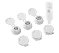 Bottle Cap Set: A Complete Bottle Of 6 Pieces, Emptying Kit Includes | Multiple Size Adapters, Lotion Shampoo Sauces, Ensures You Use Every Drop Minimizes, Waste