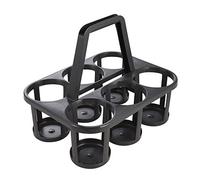 Bottle Carrier for up to 6 bottles, Sturdy Plastic (PP), 34 x 26 x 28 cm, Graphite