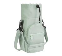 Bottle Carrier with Strap - Outdoor Water Cup Carrier with Pockets | Large Capacity Waterproof Organizer Pouch, Adjustable Strap, Outdoor Gear for Gym Workouts Hiking Trips Adventures Backpacking Fish