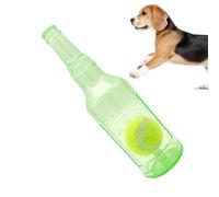 Bottle Chew Toys for Dogs - Creative Sound-Making Bite Toy Design | Engaging Rubber Shell with Crackle Insert and Bounce Action Feature for Active Puppy Playtime Behavior Stimulation