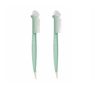 Bottle Cleaner Brush 2 in 1 Teat Cleaner Tiny To Tots Teal Colourway 2 Pack Cleaning Brushes For Baby Bottles & Teats, Plastic Handle with Sturdy Nylon Bottle Brushes