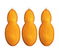 Bottle Cleaning Beans - Tiny Scrub Sponges for Small Mouth Containers | 3pcs Reusable Bean Shaped Sponges with Heat Resistance, Perfect for Internal Washing of Bottles, Flasks, Glass Jars