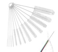 Bottle Cleaning Brush Set, 13 PCS Nylon Tube Cleaning Brushes with Hook Loop, Bottle Cleaning Brushes for Reusable Straws, Bottles, Tubes
