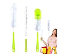 Bottle Cleaning Brush, Water Bottle Cleaning Brush, Pack of 4 Bottle Cleaning Brush with Long Handle, Straw Brush and Bottle Washer for Glass Bottles with Narrow Neck