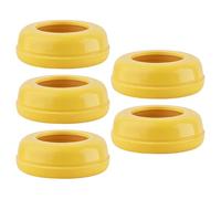 Bottle Collar Rings - 5 Pack Leak Proof Replacement Screw Rings for Feeding Bottles | Food Grade B́aby Bottle Accessories Seal Ring Replacement Parts | B́ottle Collar Set