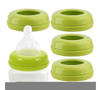 Bottle Collar Rings - Hygiene Assurance, 5 Pack PP Material, Durable Screw Replacement Cap Component, Leakproof Cup Nipple Secure Holder | Reliable Daily Nursery for Newborns