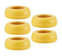 Bottle Collar Rings, Pack of 5 Replacement Rings, Sturdy Leak Proof Bottle Accessory with Food Grade Material for Safe Feeding, Quality Screw Ring Set for Bottles Home Travel Use