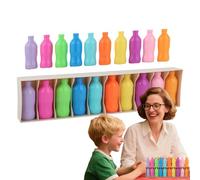Bottle Color Match Game, Memory Training Board With 20 Colored Bottles, ABS Brain Teaser Toy For Family Party Nights, Improves Logical Thinking For Kids And Adults, 22cm Box