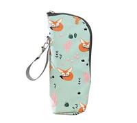 Bottle Cooler Bag - Insulated Breastmilk Storage Tote, Travel Cup and Drinkware Holder with Thermal Lining Black, 1 Piece Nursing, Daycare, Picnic, Beach, Camping 8.66x2.76x3.15 inches