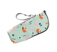 Bottle Cooler Bag - Insulated Neoprene Carrier for Temperature Retention, Non-Slip Grip with Protective Padding, Bottles Holder for Daycare Outdoor Summer Picnic, Red Black, Travel Camping Use