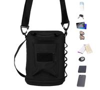 Bottle Cooler Sleeve - Adjustable Water Carrier Bag, Shoulder Strap Holder | Lightweight Hydration Pouch Organizer, Neoprene Drink Tote with Secure Zipper Pocket for Travel Hiking Sport Bottle Storage