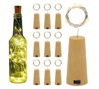 Bottle Cork Warm White - 10 LED Long String Lights, LED Wine Bottle Light for Dinner Parties, Decorative Bottle Stopper | Decoration Light for Wedding, Garden, Table, Bedroom