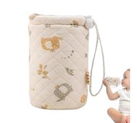 Bottle Cover - Colored Cotton Aluminum Foil Lambskin Insulation | Feeding Warmer Protector Compatible with Dr Browns System | Thermal Sleeve for Heat Retention Travel Night Nursing Use