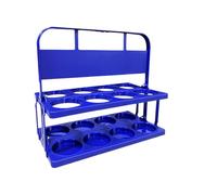 Bottle Crate - Folding Serving and Storing Crates - Cup Holder for Large Cups | Bottle Holder Portable Beverage Box,Reusable 8 Pack Irra Rack