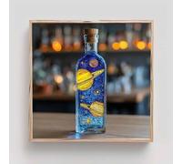 Bottle Diamond Art Kits Adults, Diamond Painting Planet Crystal Art Kits for Adults Beginners DIY 5D Square Full Drill Gem Dots Embroidery Paintings Crafts for Home Wall Decor Gifts 32x32in bd0-r35