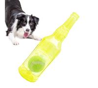Bottle Dog Toy - Squeaky Puppy Chewing Supplies - Aggressive Dog Chew Toys - for Outdoor Yard Lawn Patio Garden Park Bedroom Living Room Cuddle Time Bedtime Routine Teething Relief Pet Parents