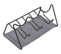 Bottle Draining Rack Drying Rack With Lid Holder & Washable Mat