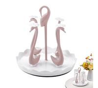 Bottle Drying Rack - Swan Shape Bottles Drip Drain Stand, Cup Drying Holder with Draining Function, for Worktop in the Dining Room When Travelling, Camping, in the Hotel, Children's Room, Office and