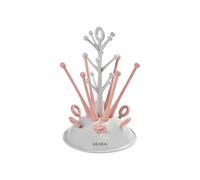 Bottle drying rack tree - BEABA - Up to 6 bottles - Pink