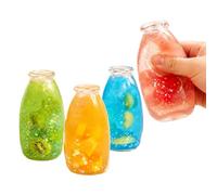 Bottle Fidget Squeezable Soft Odorless Fun Slow-Rising | Message Bottle Squeeze Toy Fidget for School Office Home Beach Pool Party Travel Vacation Camp