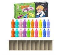 Bottle Flip Game, Match The Bottle Color Game for 2-4 Players With 20 Bottles And Base for Travel Camping Holidays Party Night