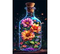 Bottle Flowers 1314 Piece Jigsaw Puzzles for Adults, Challenging and Brainteasing, Difficult Puzzles, Puzzle 1314 Pieces