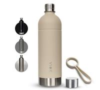 Bottle for Aarke Carbonator 3 & 2, Smeg, Brita SodaOne, Sodapop Cooper & Philips GoZero - 1.3L Stainless Steel Replacement Bottle, Dishwasher Safe, Alternative Aarke Bottle - with Carry Handle (2