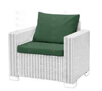 (Bottle Green, Armchair - 2Pieces ) CUSHION PADS FOR KETER ALLIBERT GARDEN FURNITURE