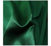 Bottle Green Back Crepe Satin Polyester Non Stretch Plain Dress Fabric for Bridal Wear, Decoration, Dressmaking, Tiebacks, Tablecloths | 58" - 147cm Wide | Sold by The Metre