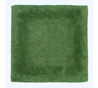 (Bottle Green, Shower Mat) Luxury Reversible Cotton Bath Mat