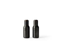 Bottle Grinder Set of 2 Bronzed Brass/ Walnut