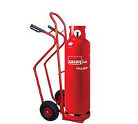 Bottle Hand Truck with Curved Back and Ratchet Strap (250kg Capacity) - Heavy Duty Gas Bottle Sack Trolley